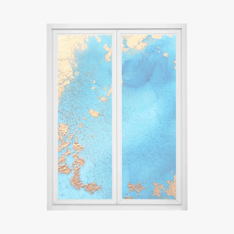 Naklejka na okno mglisty las sosnowy z Alzacji – Wallissimo®