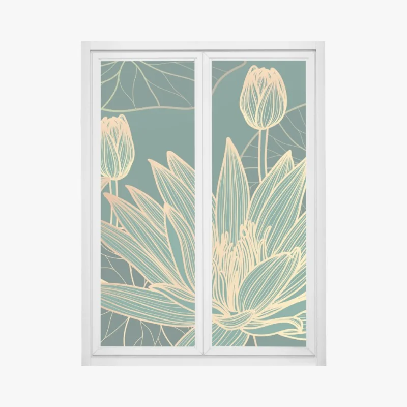 Naklejka na okno Manhattan nocna aleja – Wallissimo®