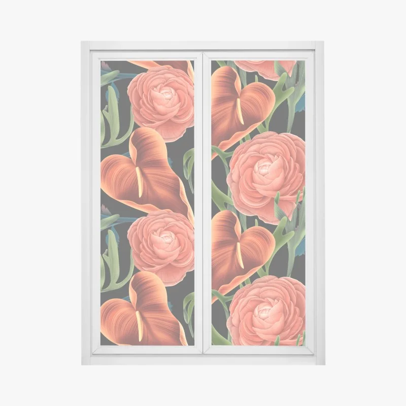 Naklejka na okno palmy z Kalifornii na Sunset Cliffs – Wallissimo®