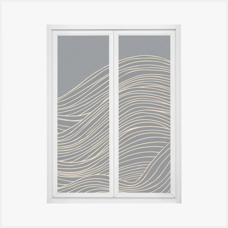 Naklejka na okno zielony tunel drzew – Wallissimo®