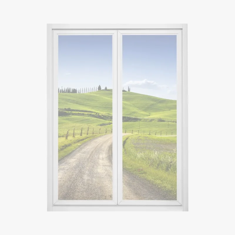 Naklejka na okno precyzyjne zbliżenie mechaniki silnika – Wallissimo®