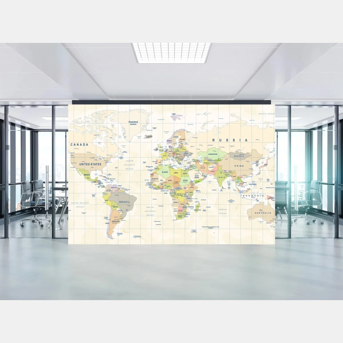 Fototapeta vintage mapa świata w pastelowych kolorach – Wallissimo® Fototapeta vintage mapa świata w pastelowych kolorach – Wallissimo®