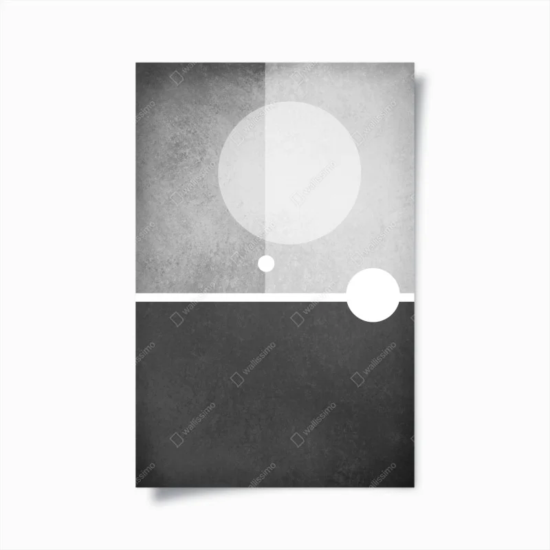 Plakat minimalistyczna kompozycja geometryczna