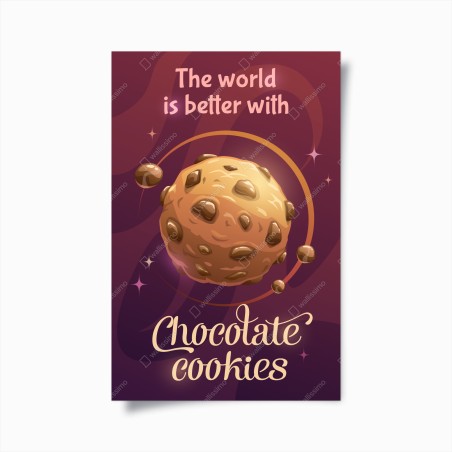 Plakat galaktyka czekoladowego ciastka – Wallissimo®