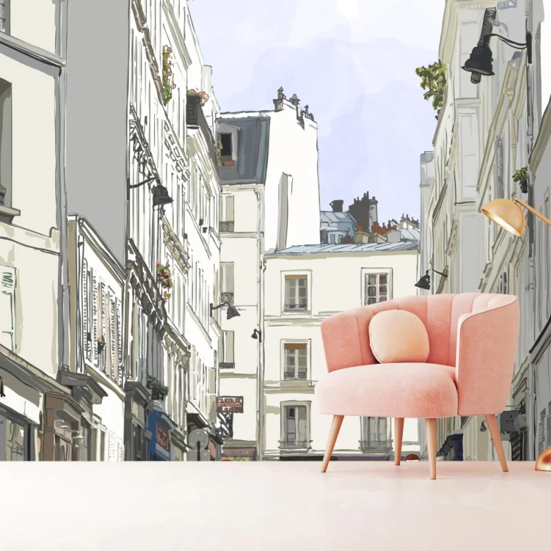 Fototapeta Montmartre ulica w Paryżu