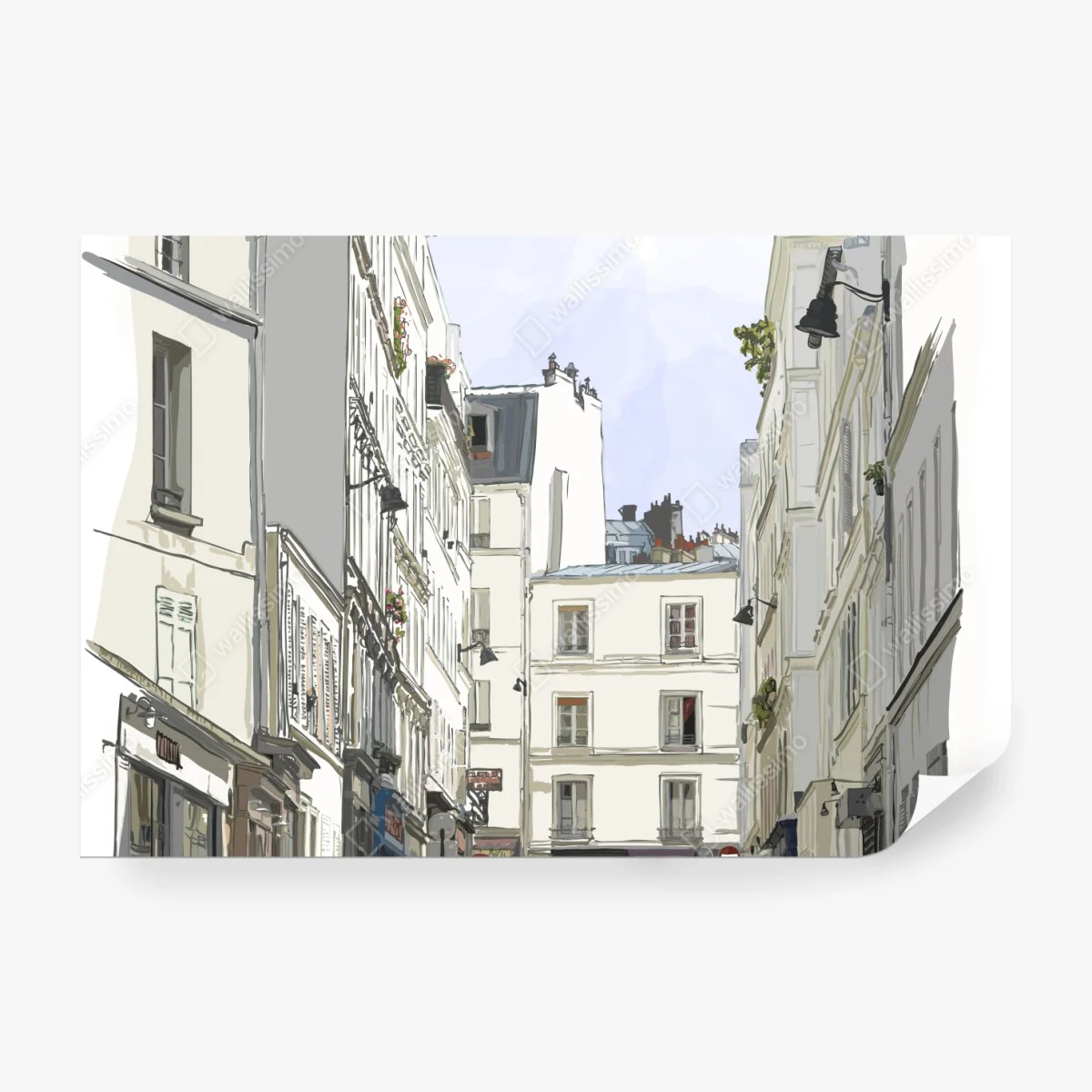 Fototapeta Montmartre ulica w Paryżu – Wallissimo®