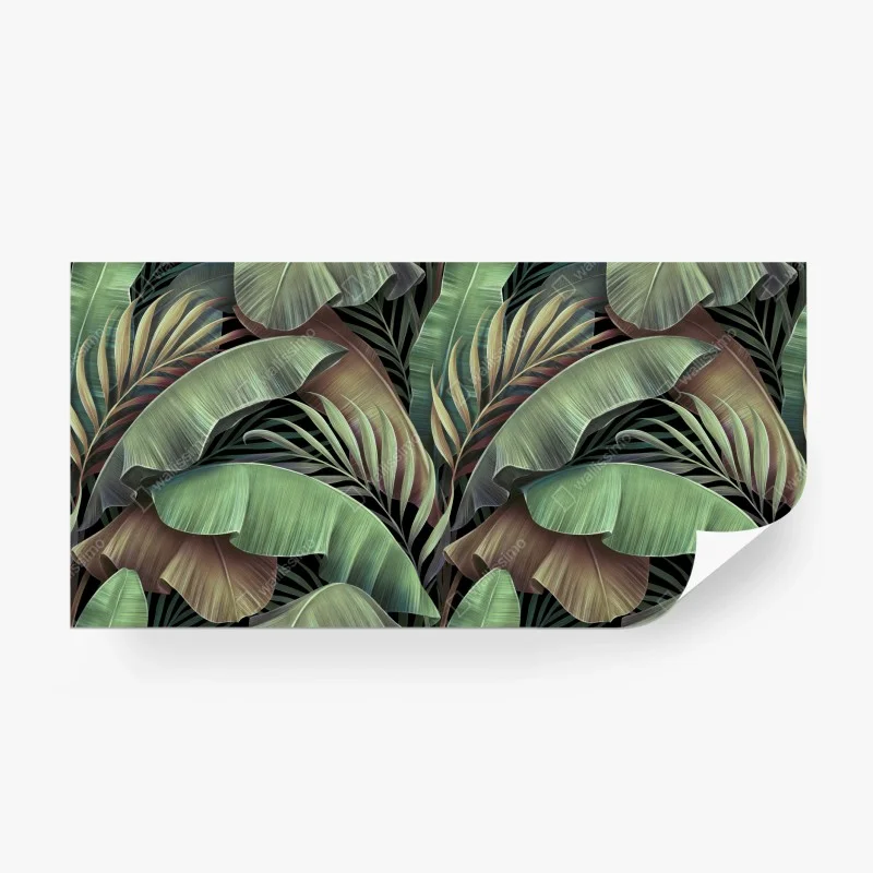 Fototapeta wzór tropikalnych liści