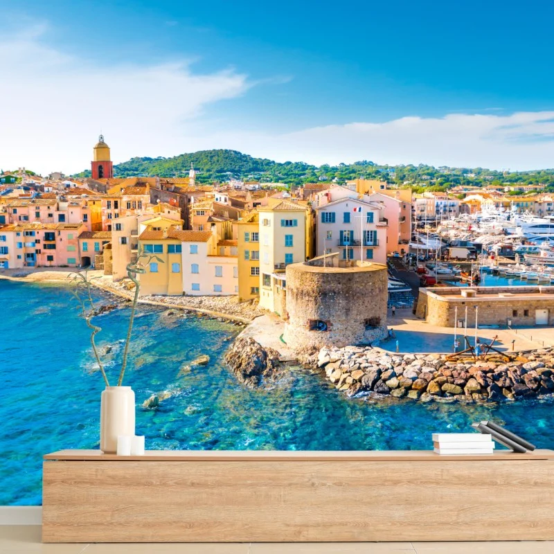 Fototapeta słoneczny port śródziemnomorski