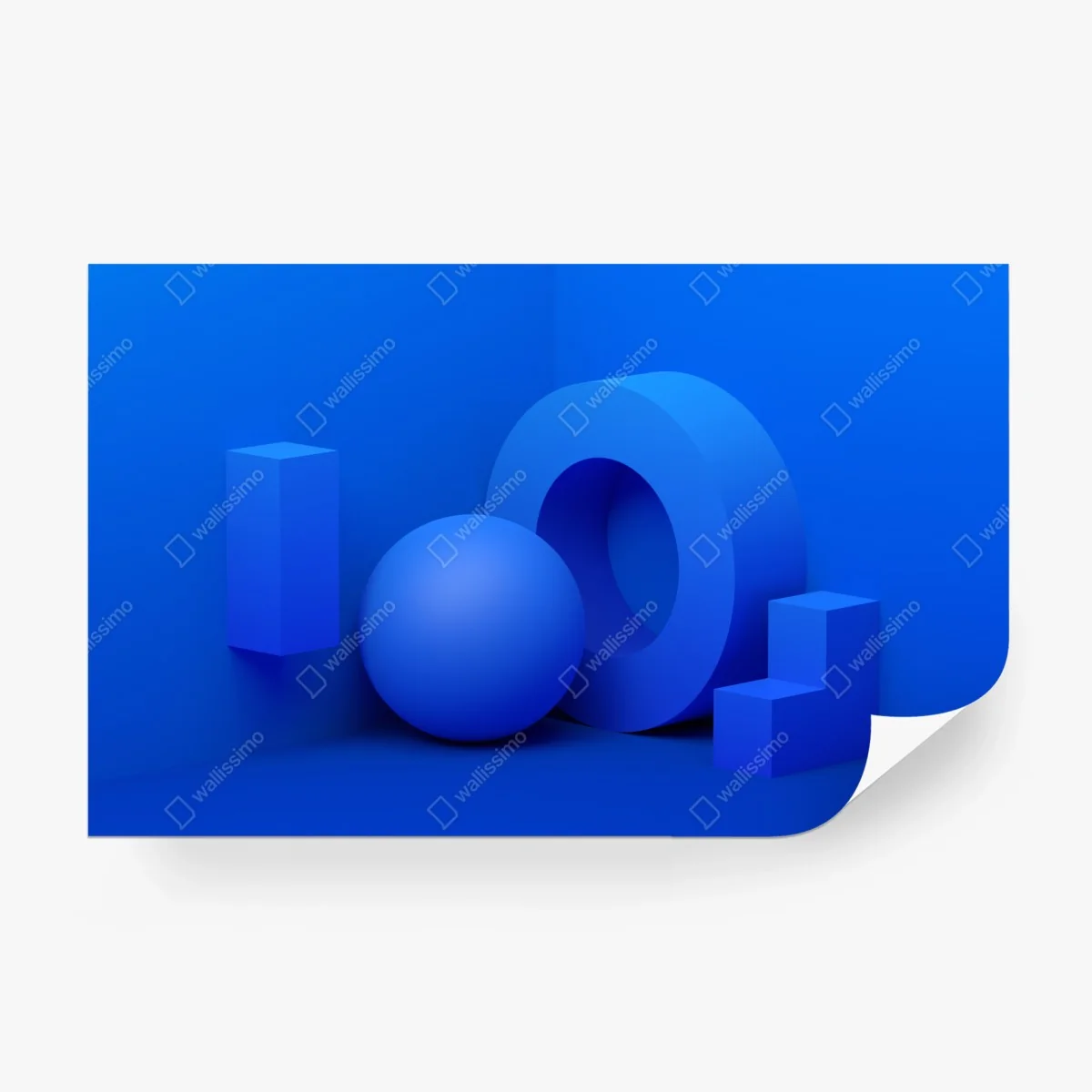 Fototapeta niebieska geometryczna kompozycja 3d – Wallissimo® Fototapeta niebieska geometryczna kompozycja 3d – Wallissimo®