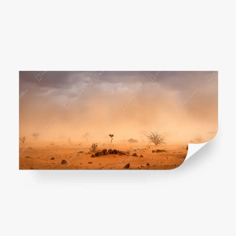 Fototapeta burza piaskowa nad Dollo Ado, Etiopia