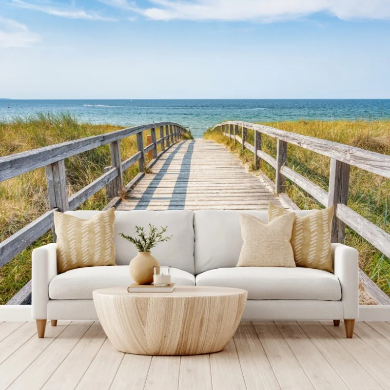 Fototapeta kładka prowadząca na plażę