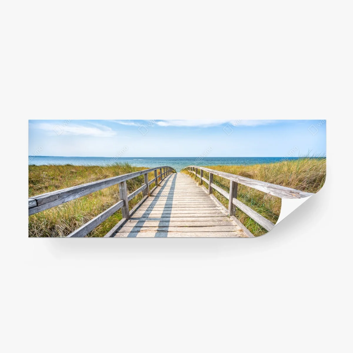 Fototapeta kładka prowadząca na plażę – Wallissimo® Fototapeta kładka prowadząca na plażę – Wallissimo®