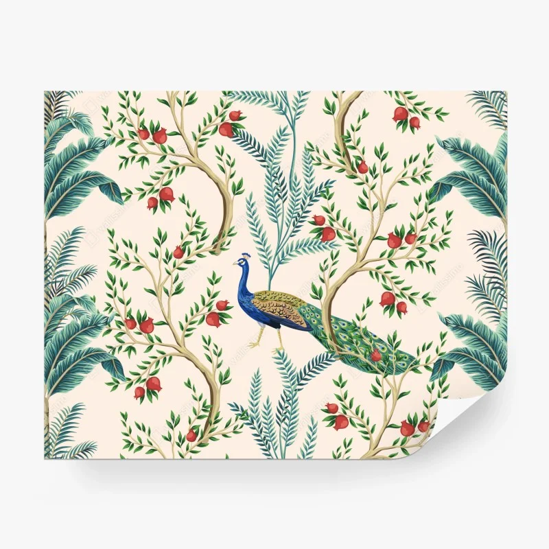 Fototapeta paw wśród gałęzi granatu