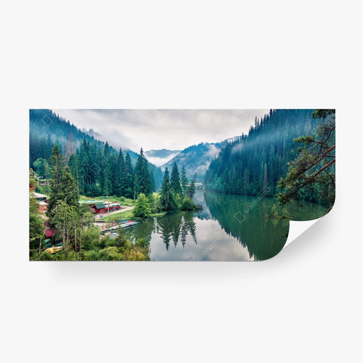 Fototapeta mglisty poranek nad Lacu Rosu – Wallissimo®