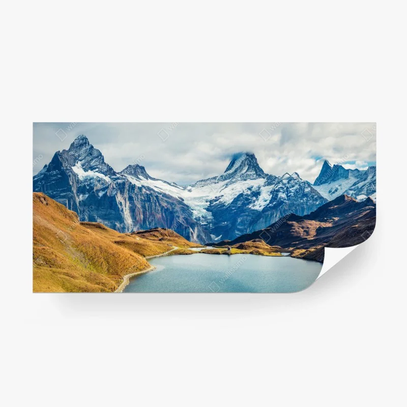 Fototapeta poranek nad jeziorem Bachalp, Alpy Szwajcarskie