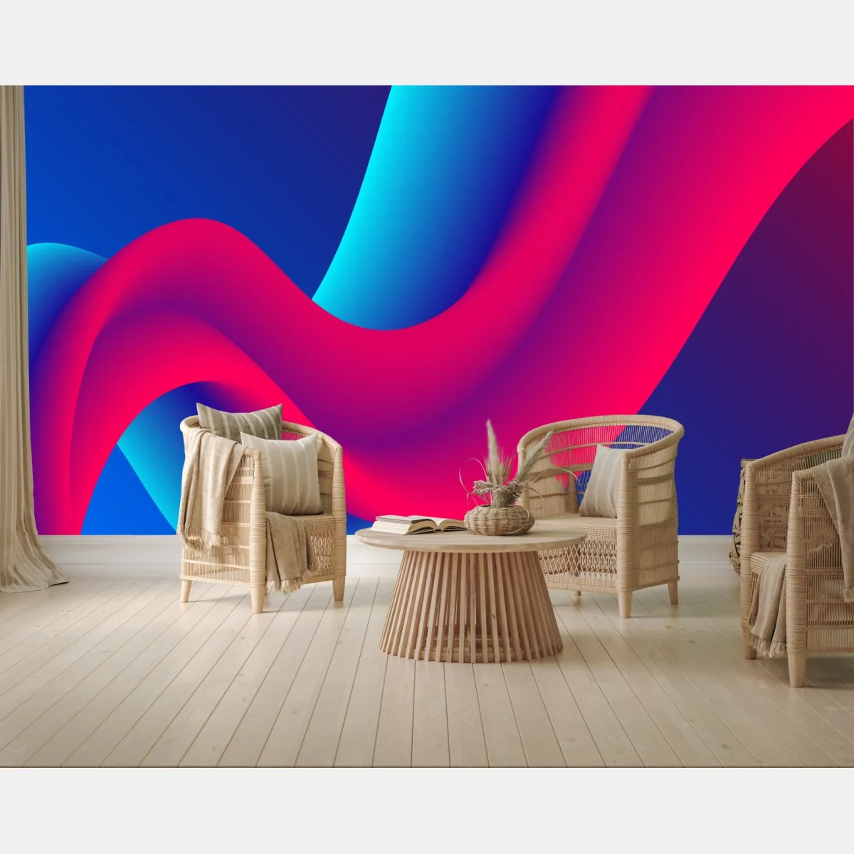 Fototapeta żywe falujące gradienty – Wallissimo® Fototapeta żywe falujące gradienty – Wallissimo®