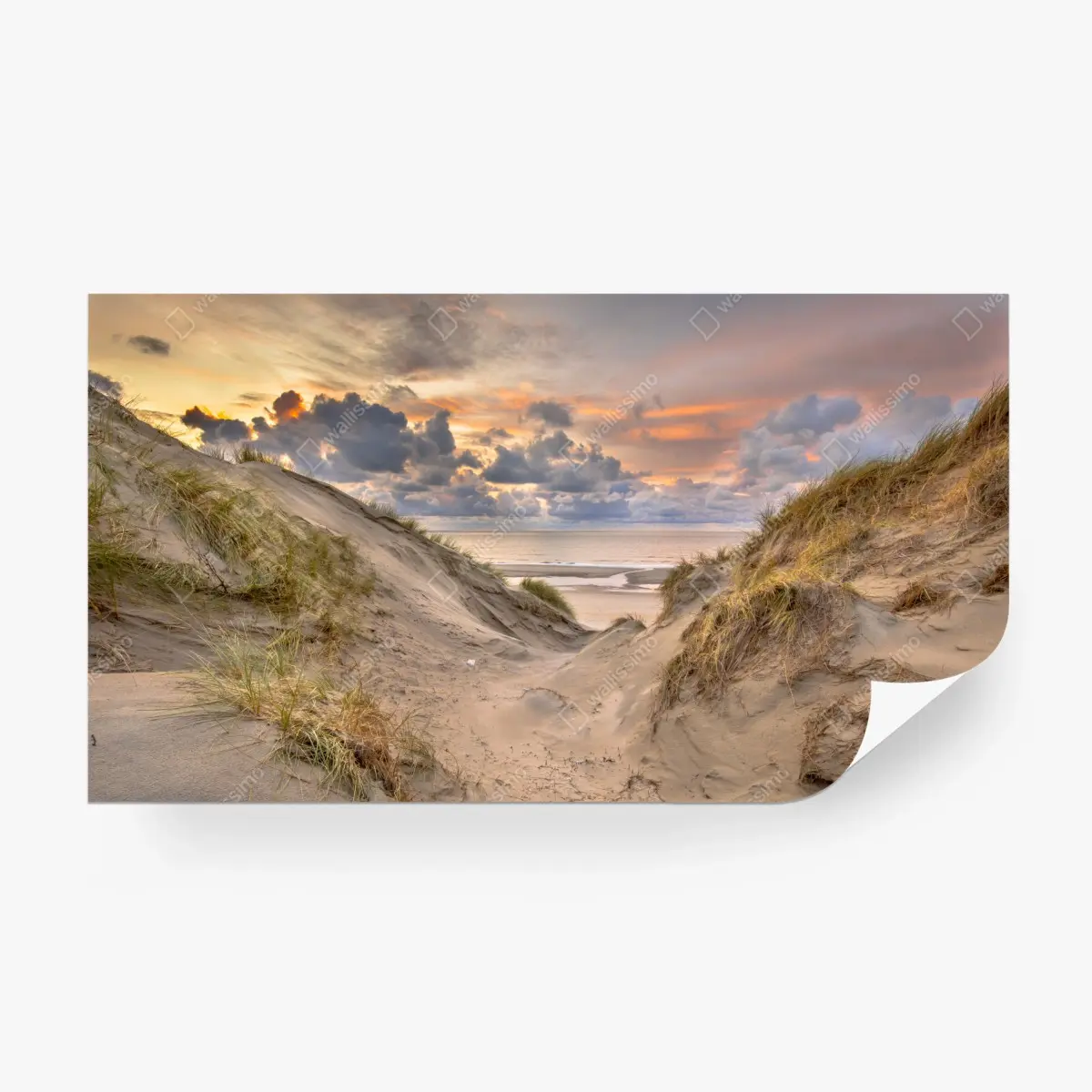 Fototapeta zachód słońca nad wydmami – Wallissimo®