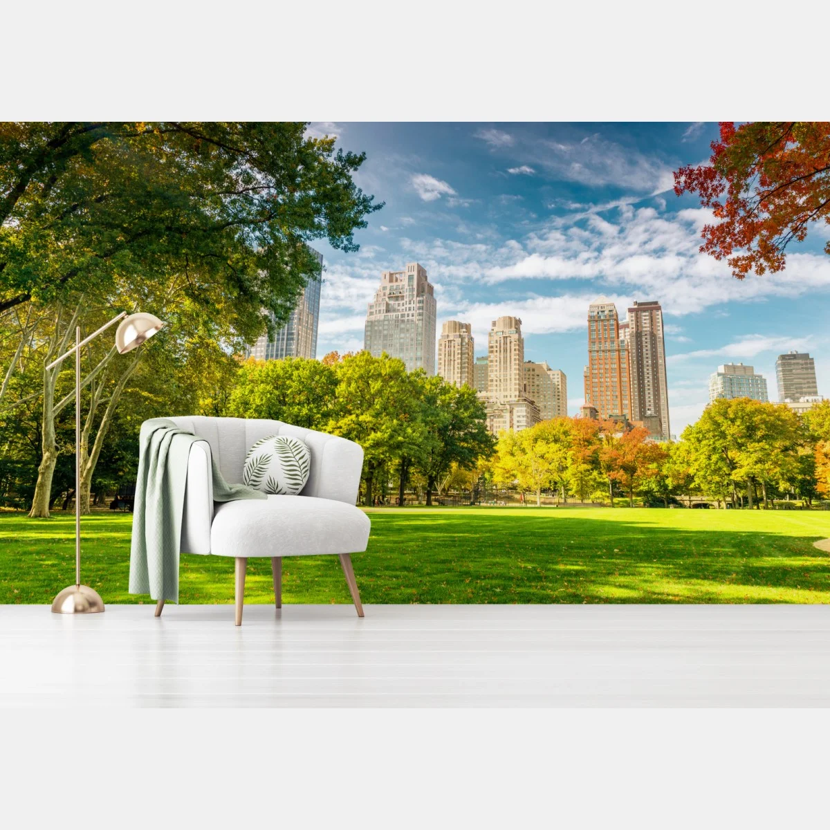 Fototapeta Central Park jesienna panorama – Wallissimo® Fototapeta Central Park jesienna panorama – Wallissimo®