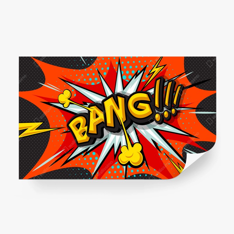 Fototapeta komiksowa eksplozja pop art