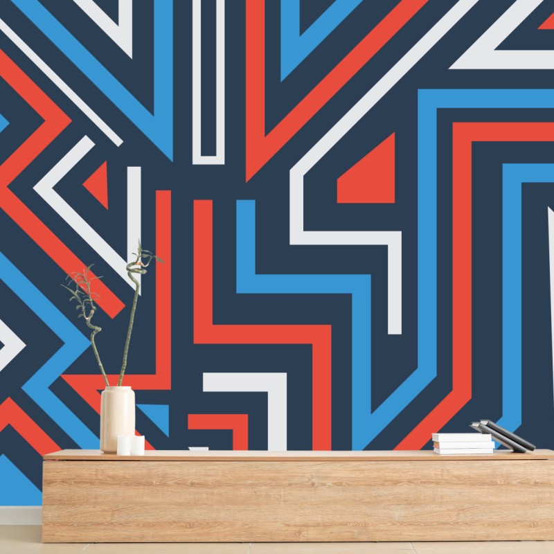 Fototapeta odważne geometryczne linie