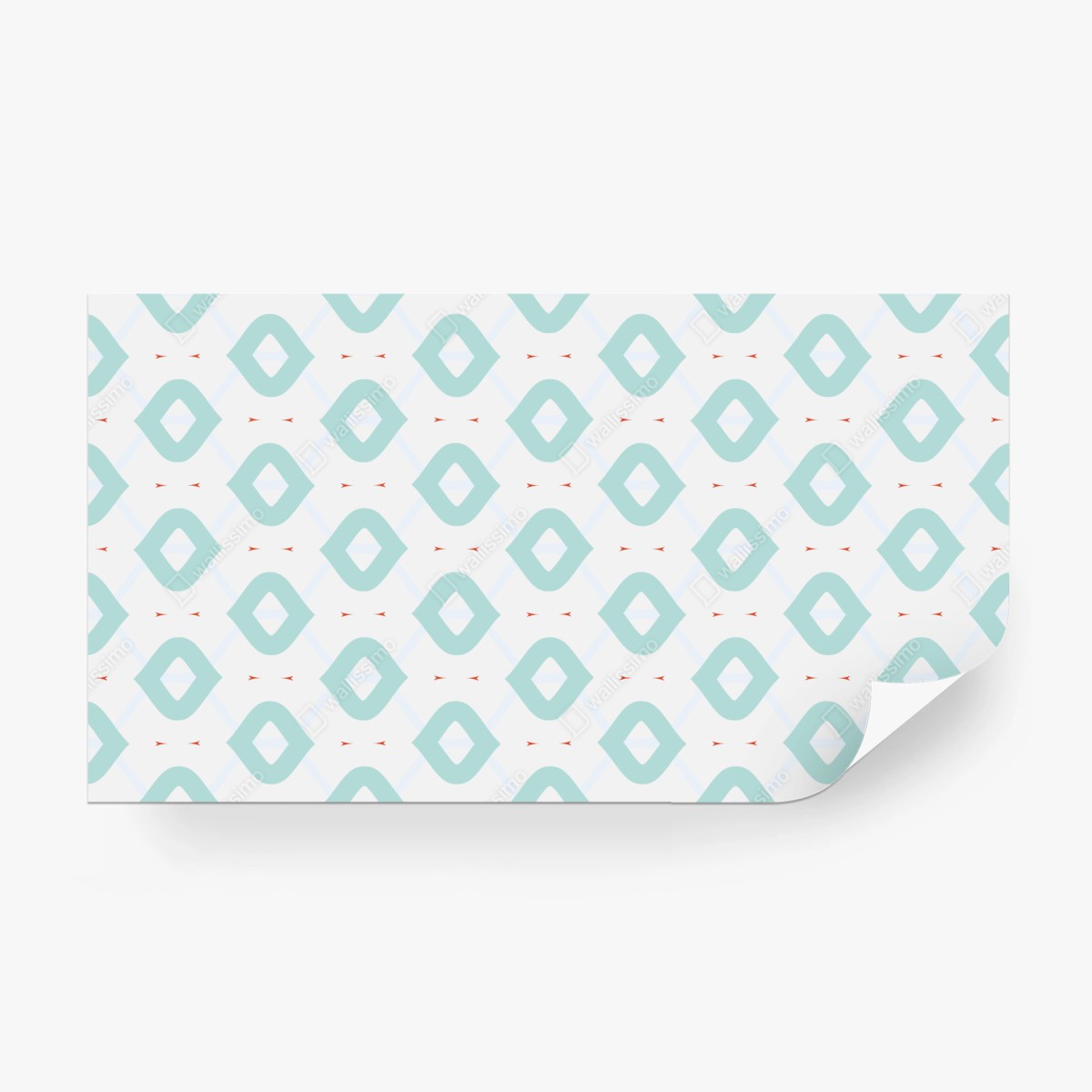 Fototapeta turkusowy geometryczny wzór rombów – Wallissimo®