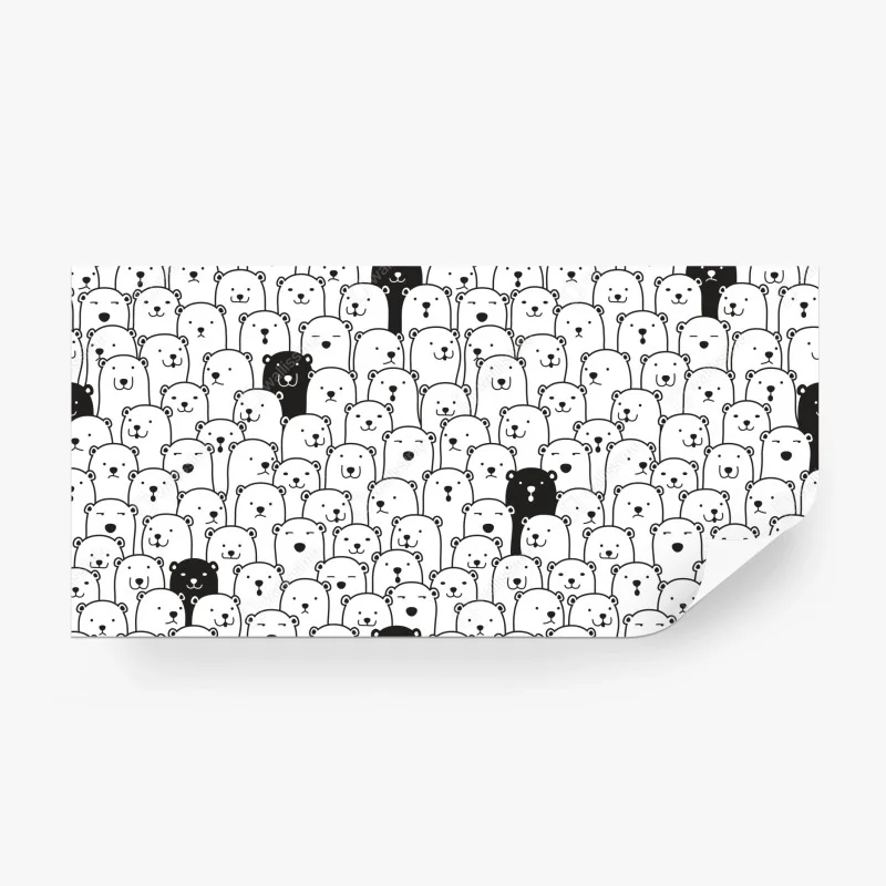 Fototapeta uroczy wzór z misiami