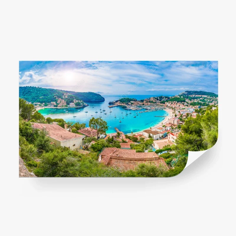 Fototapeta słoneczna panorama Port de Soller – Wallissimo®