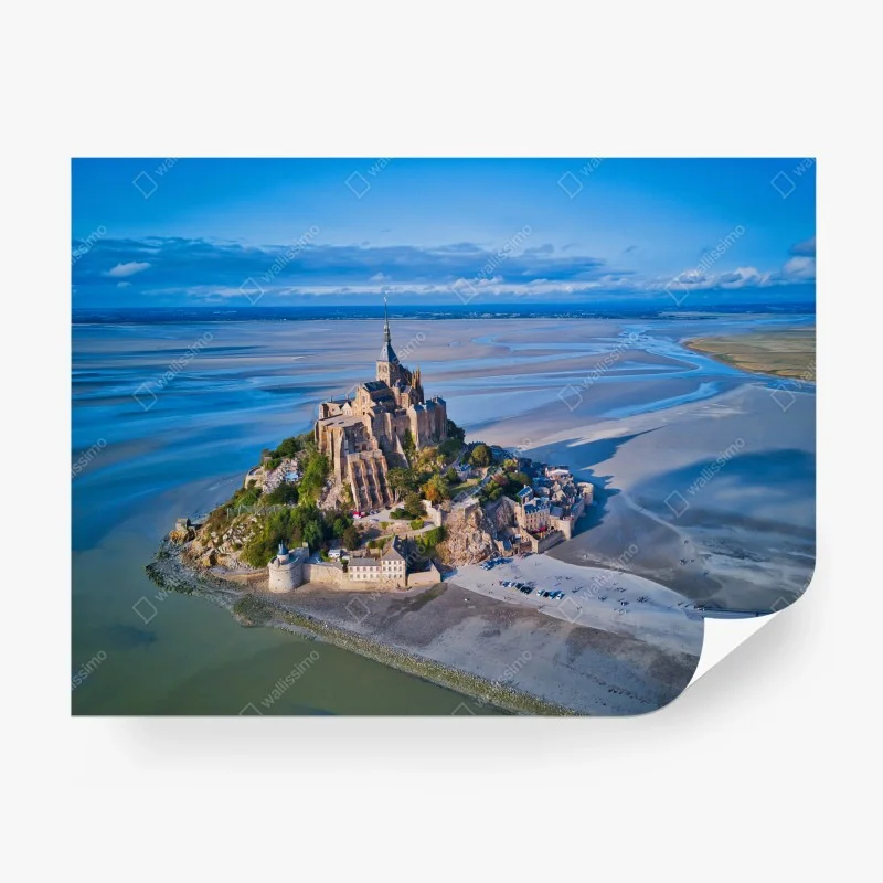 Fototapeta Mont Saint-Michel widok z lotu ptaka