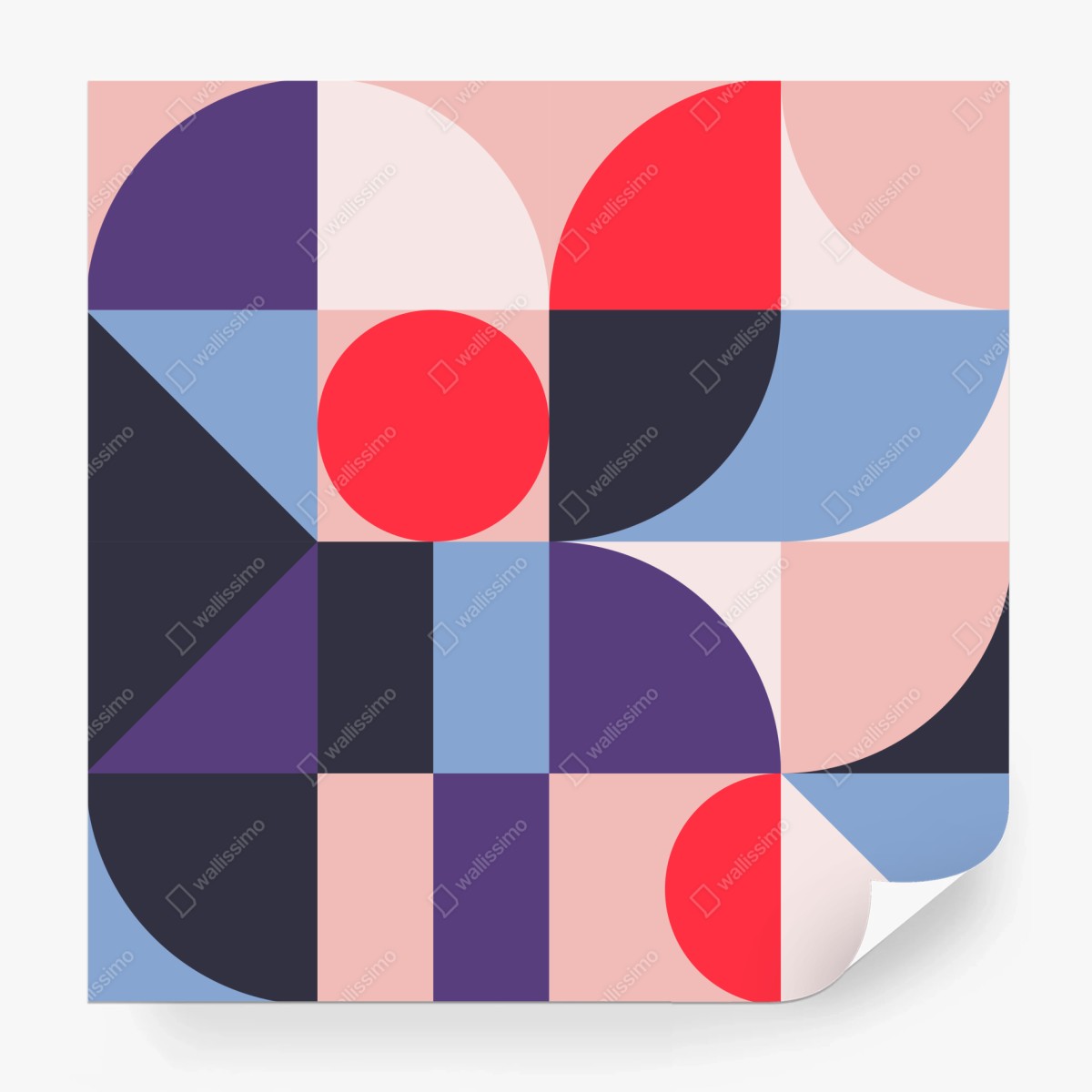 Fototapeta geometryczna pastelowa kompozycja – Wallissimo®