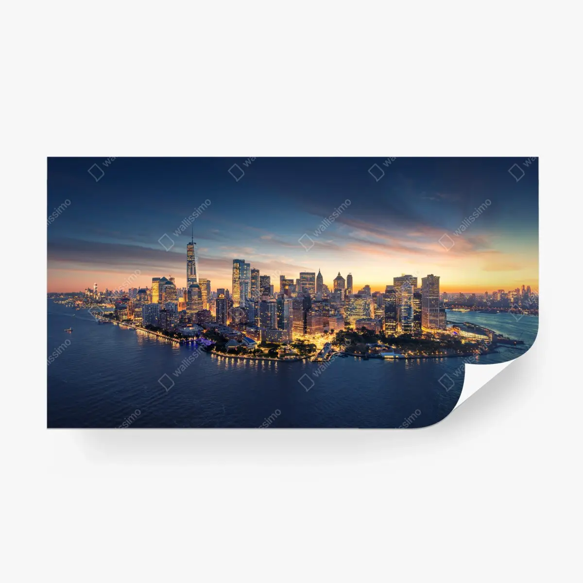 Fototapeta Manhattan panorama o wschodzie słońca – Wallissimo®