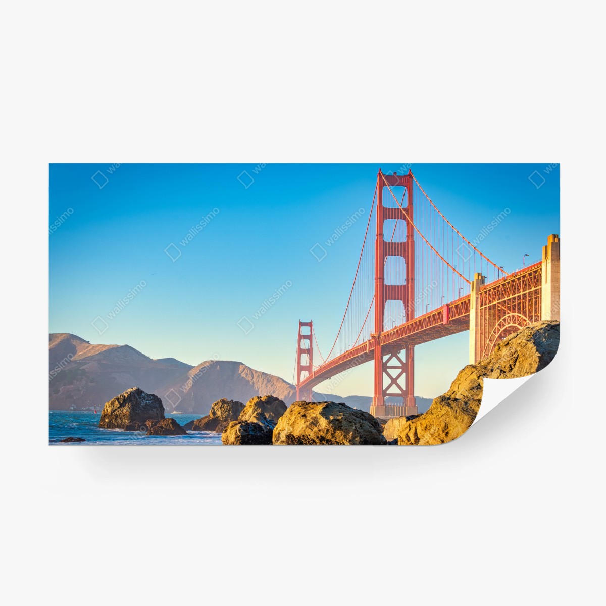Fototapeta most Golden Gate nad zatoką San Francisco – Wallissimo® Fototapeta most Golden Gate nad zatoką San Francisco – Wallissimo®
