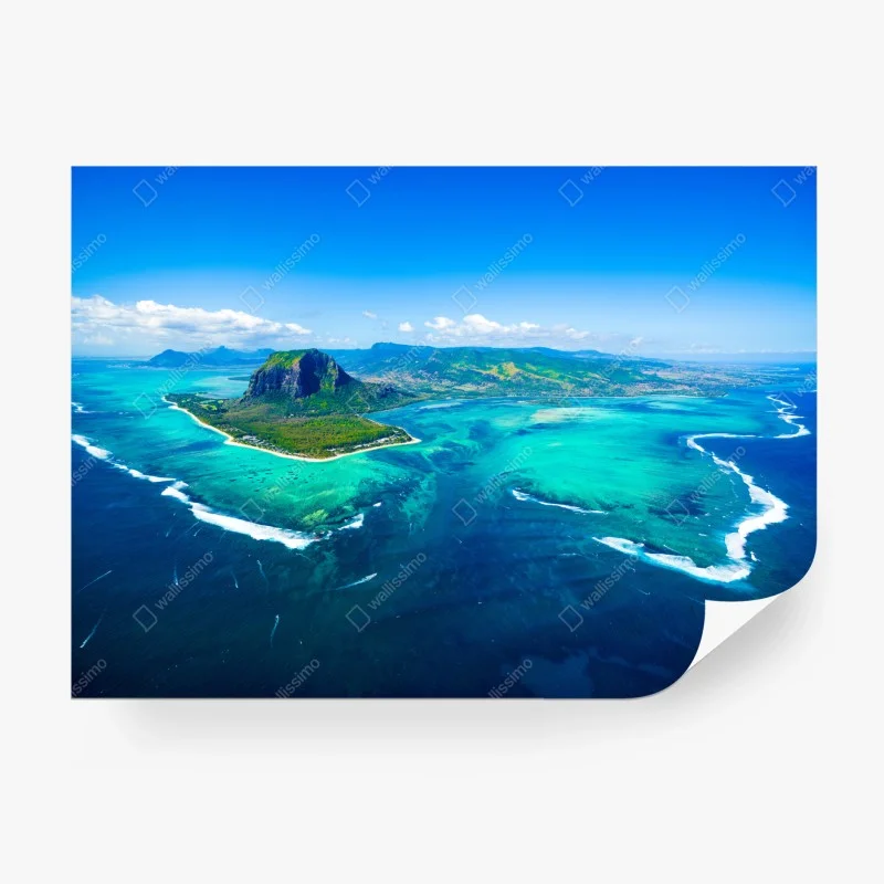 Fototapeta panorama Le Morne nad laguną Mauritiusa