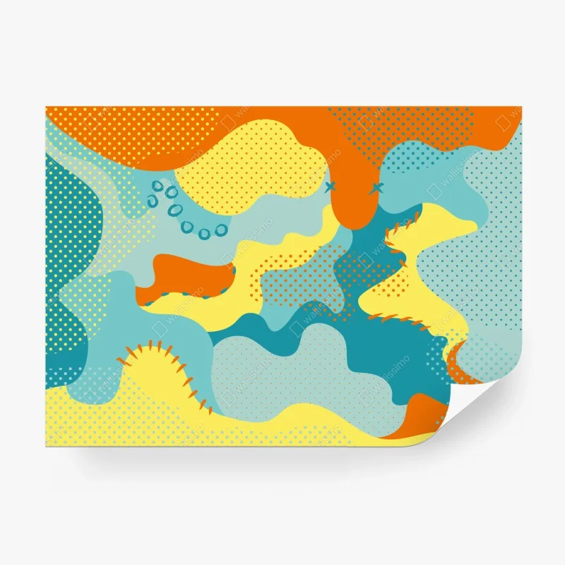 Fototapeta żywy abstrakcyjny motyw pop-art