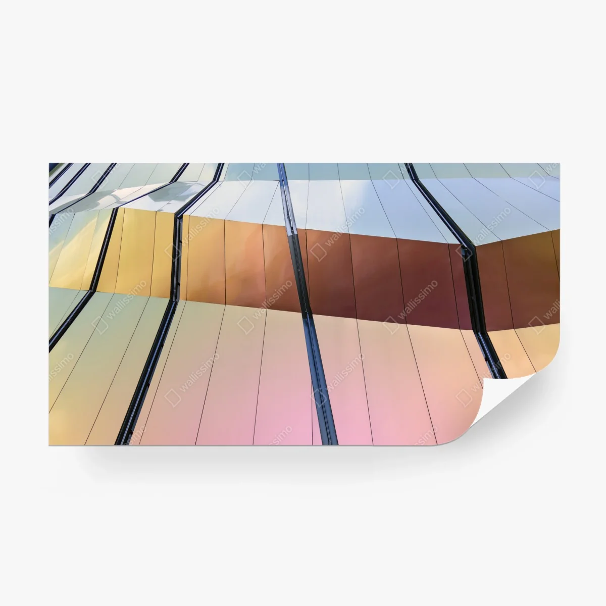 Fototapeta iryzująca nowoczesna fasada z paneli – Wallissimo® Fototapeta iryzująca nowoczesna fasada z paneli – Wallissimo®