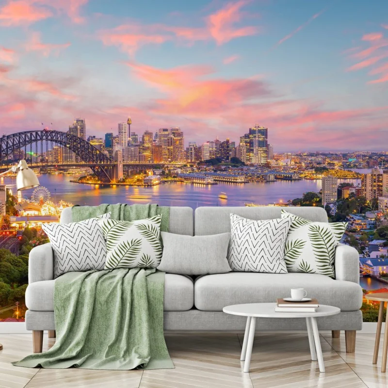 Fototapeta zachód słońca nad Sydney