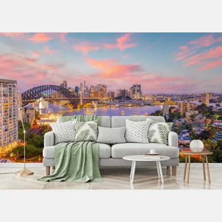 Fototapeta zachód słońca nad Sydney – Wallissimo®