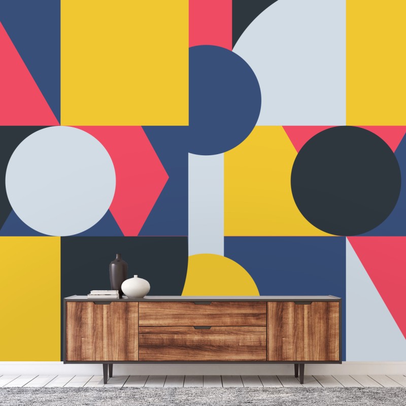 Fototapeta żywa geometryczna kompozycja