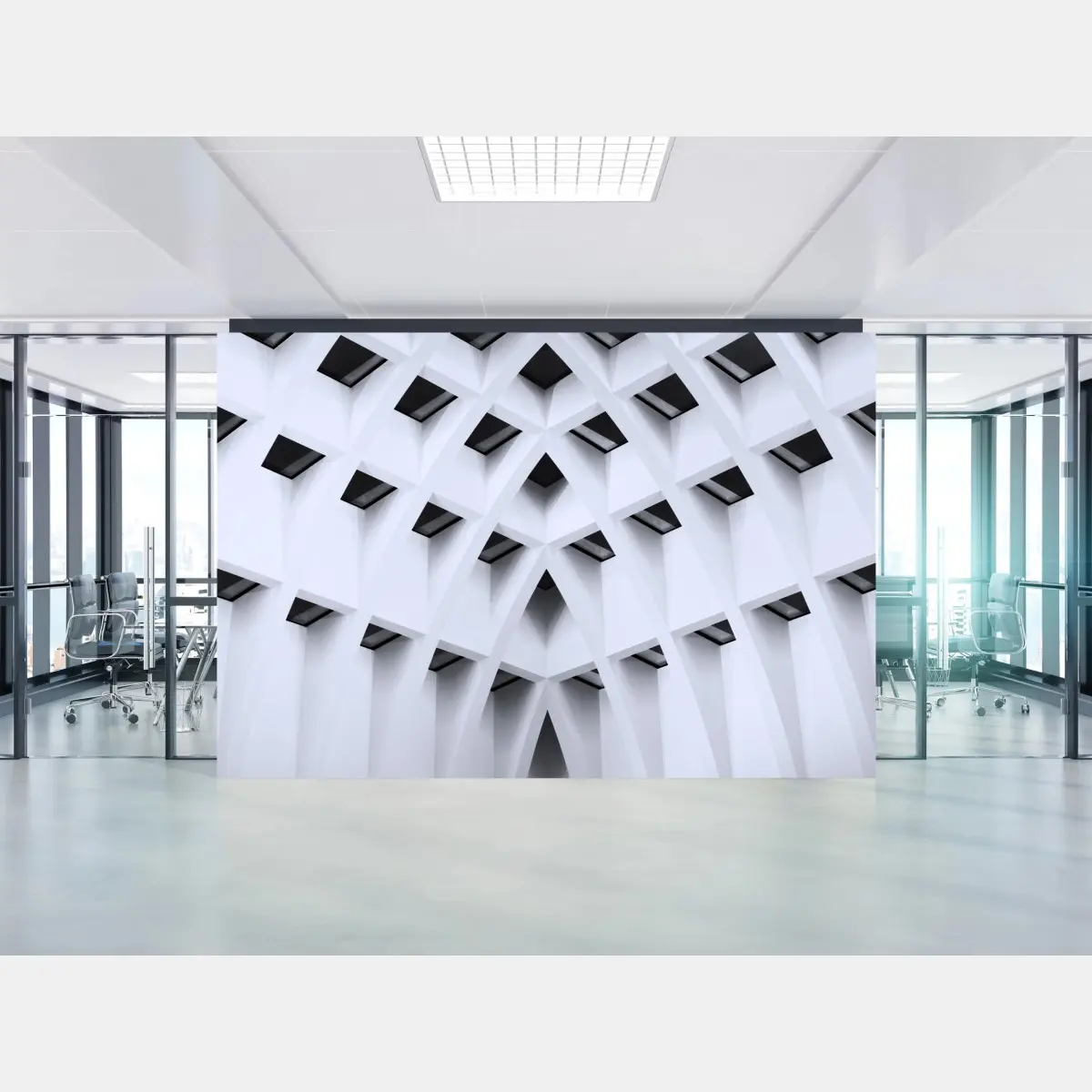 Fototapeta geometryczny łukowy sufit – Wallissimo®