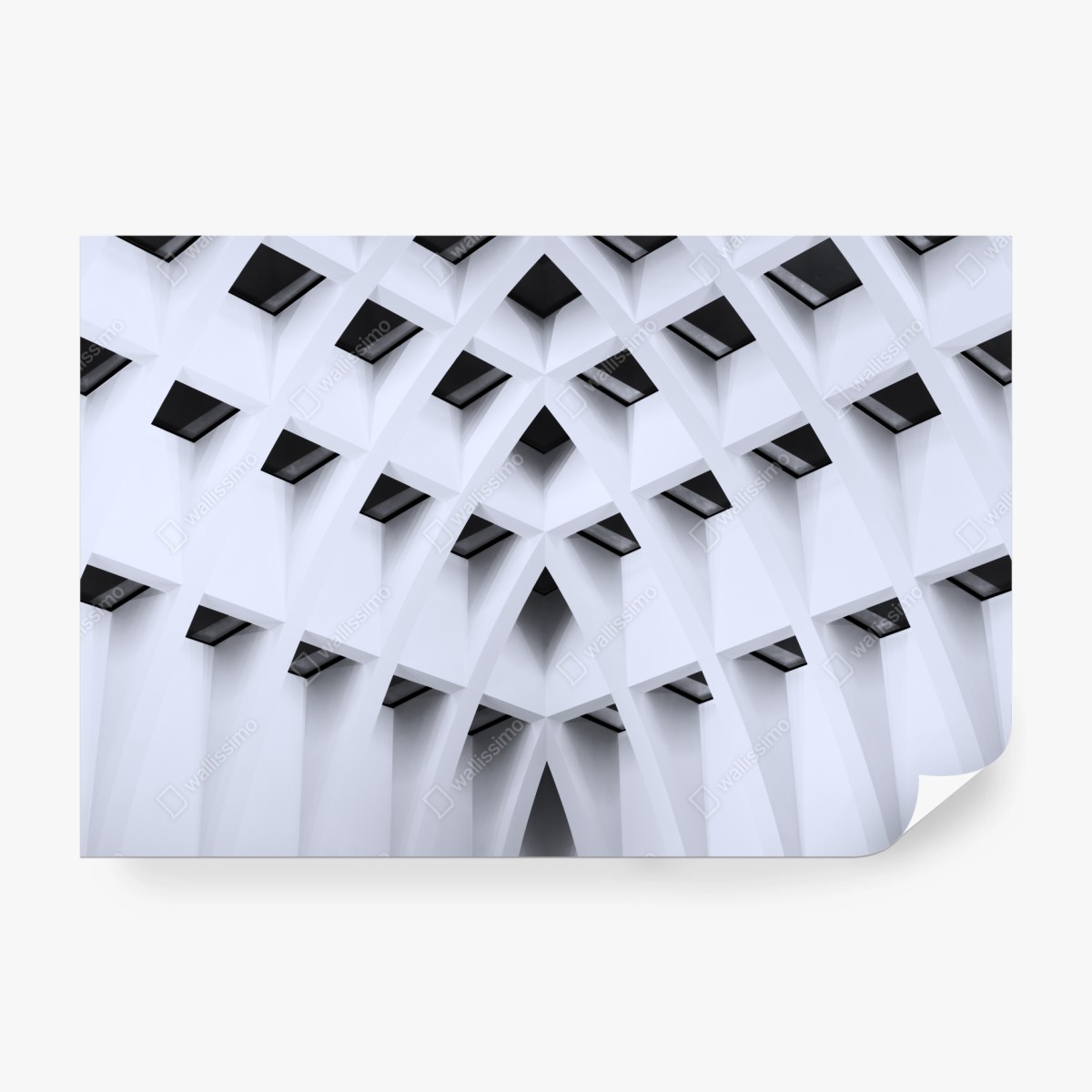 Fototapeta geometryczny łukowy sufit – Wallissimo®