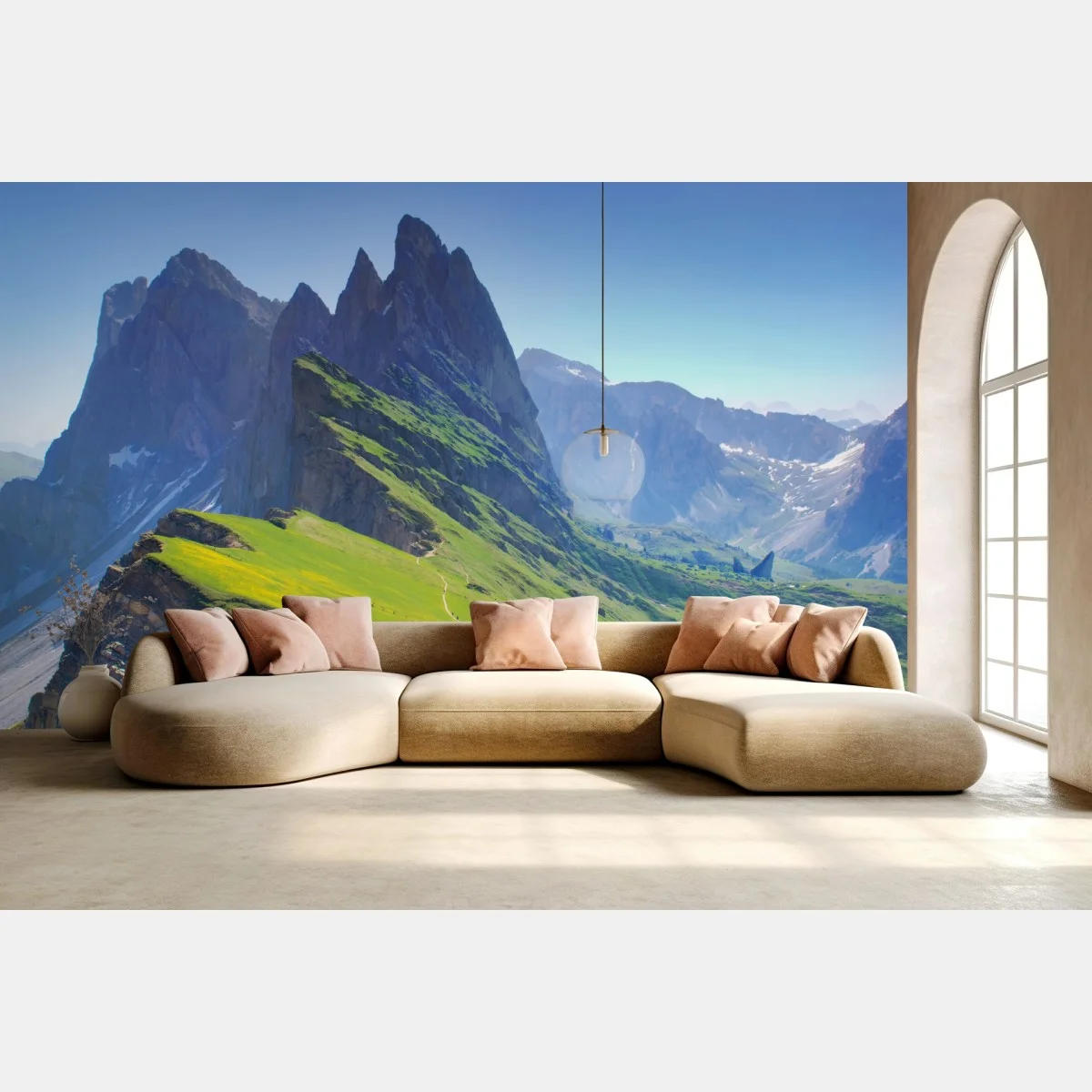 Fototapeta majestatyczne Seceda w Dolomitach – Wallissimo® Fototapeta majestatyczne Seceda w Dolomitach – Wallissimo®