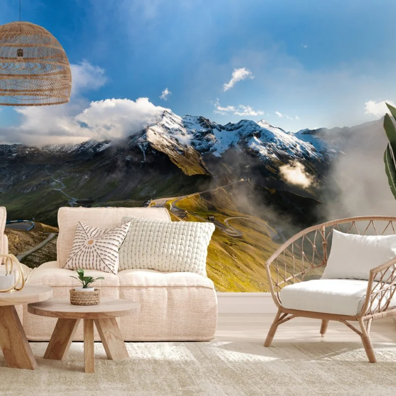 Fototapeta Grossglockner panorama drogi w Alpach