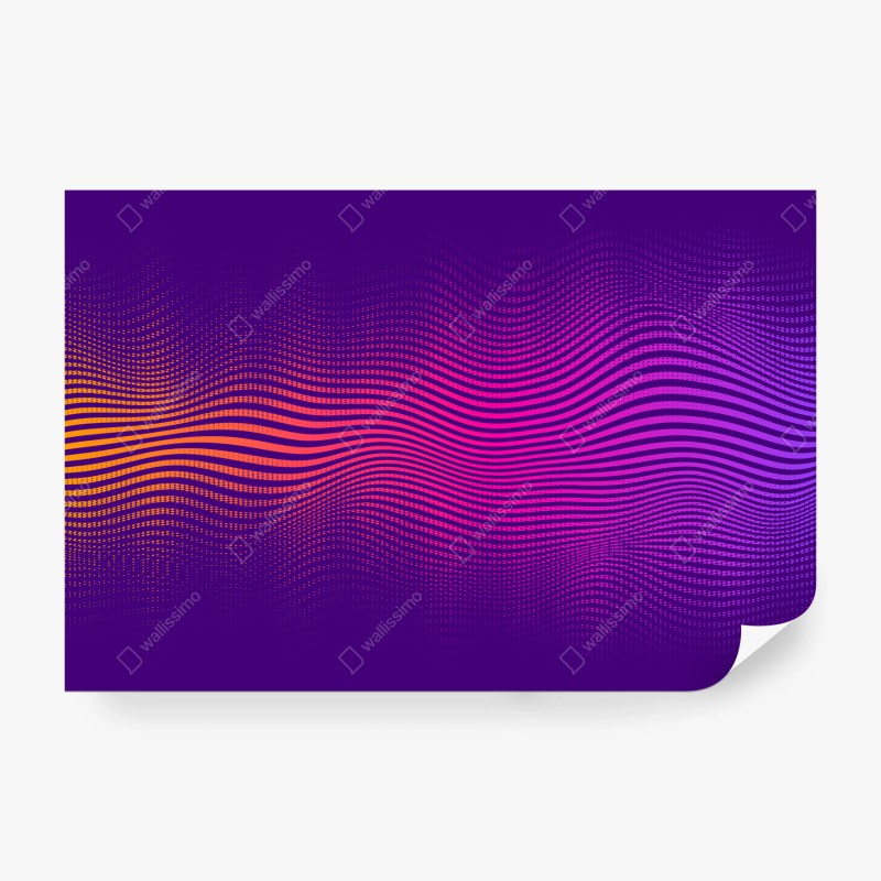Fototapeta żywy gradient falowy wzór