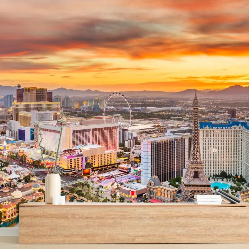 Fototapeta Las Vegas panorama o zmierzchu