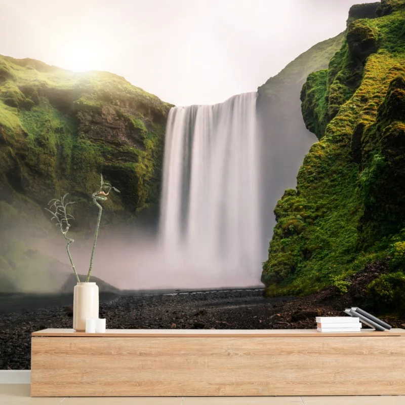 Fototapeta majestatyczny wodospad Skogafoss