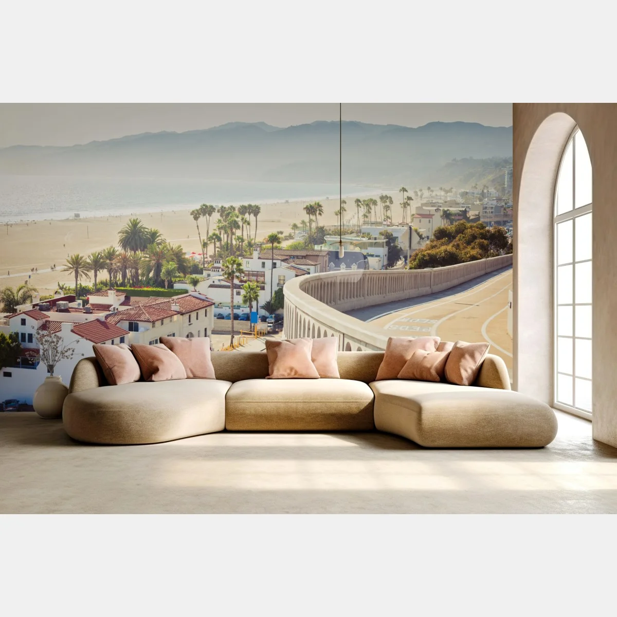 Fototapeta Santa Monica nadmorska panorama – Wallissimo® Fototapeta Santa Monica nadmorska panorama – Wallissimo®