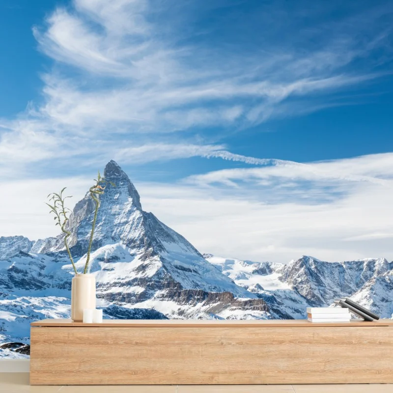Fototapeta majestatyczny alpejski szczyt w Alpach