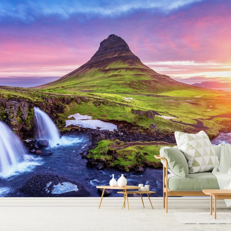 Fototapeta Kirkjufell o wschodzie słońca