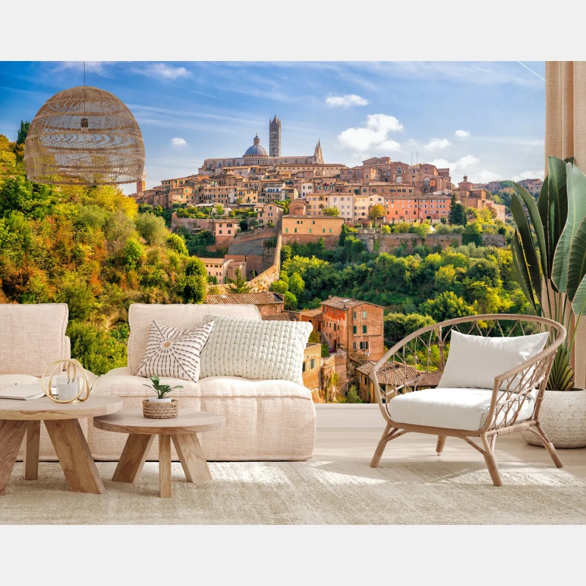 Fototapeta Siena panorama miasta, Włochy – Wallissimo® Fototapeta Siena panorama miasta, Włochy – Wallissimo®