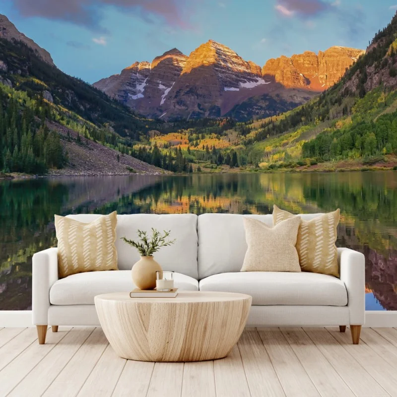 Fototapeta wschód słońca nad Maroon Bells