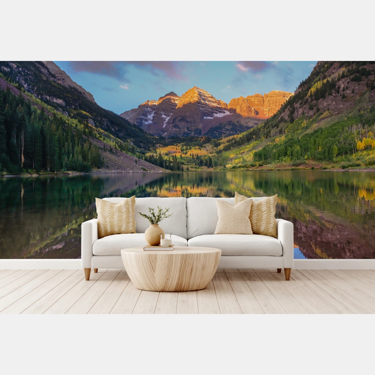 Fototapeta wschód słońca nad Maroon Bells – Wallissimo®